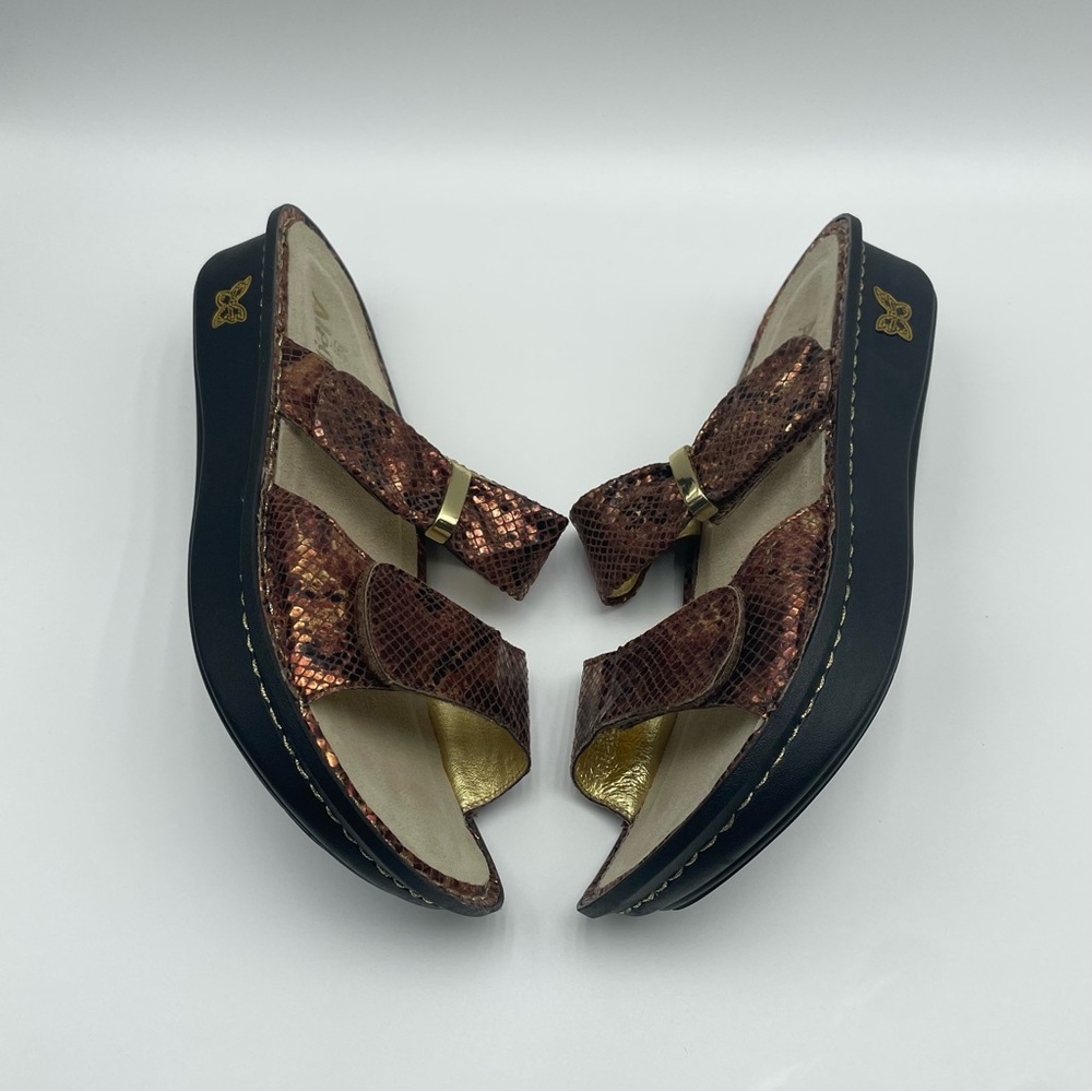 Alegria Karmen Riches Kar-742 Leather Wedge Sandals Size 9 - Picture 4 of 14
